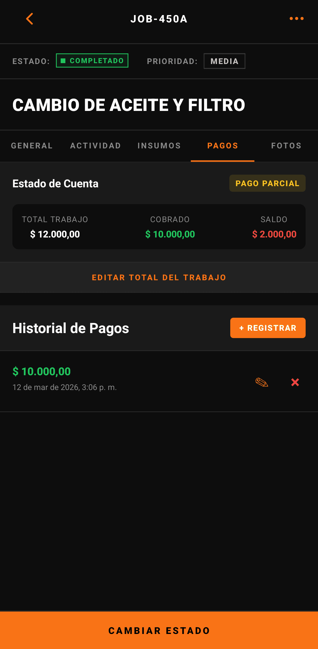 Seguimiento de pagos — cobros en campo