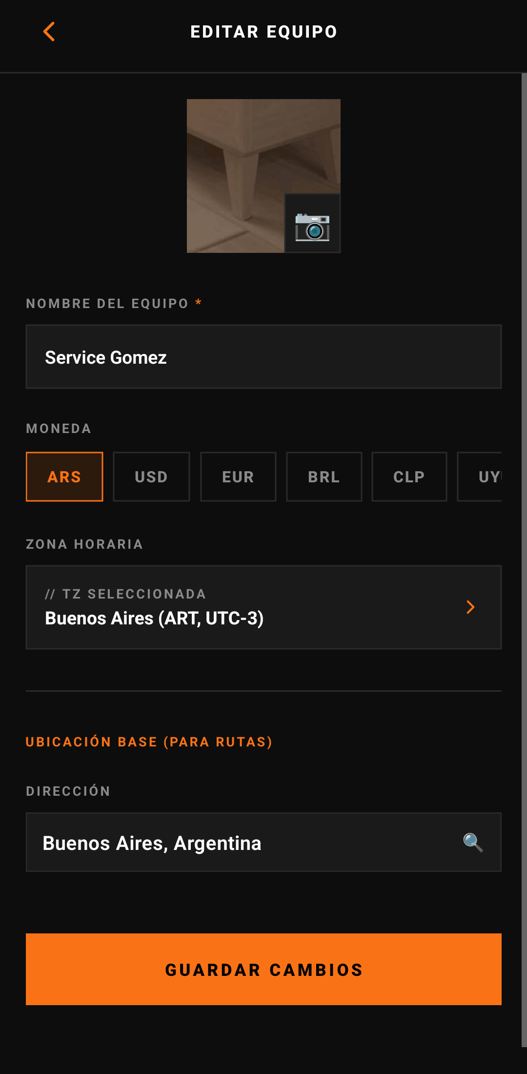 Edición de roles y permisos